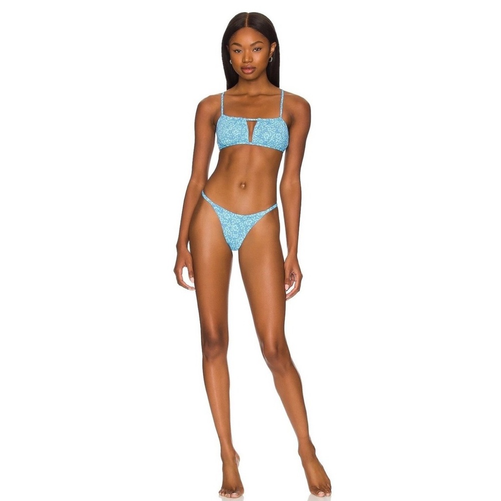 Maaji Blue Floral Bikini Set